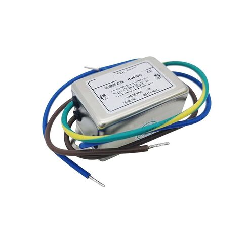 RV410 AC Single-Phase Double-Section Enhanced Power Filter 220V110v Anti-Interference Power Purifier(RV410-3A -3A Lead Type) in Saudi Arabia