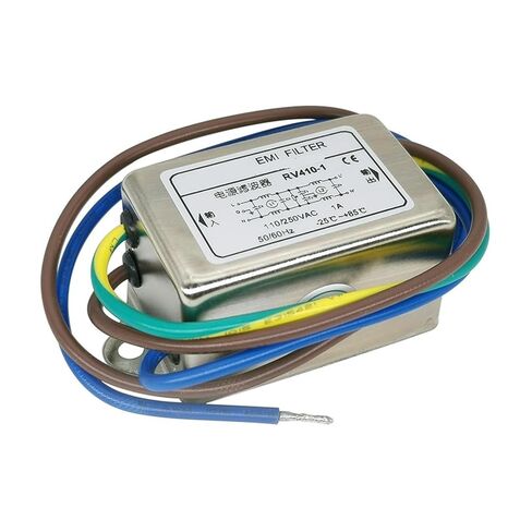 RV410 AC Single-Phase Double-Section Enhanced Power Filter 220V110v Anti-Interference Power Purifier(RV410-3A -3A Lead Type) in Saudi Arabia