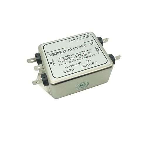 RV410 AC Single-Phase Double-Section Enhanced Power Filter 220V110v Anti-Interference Power Purifier(RV410-3A -3A Lead Type) in Saudi Arabia