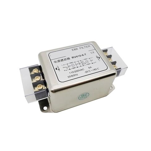 RV410 AC Single-Phase Double-Section Enhanced Power Filter 220V110v Anti-Interference Power Purifier(RV410-3A -3A Lead Type) in Saudi Arabia