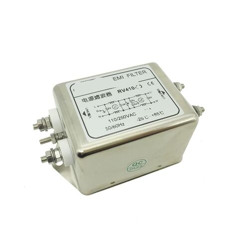 RV410 AC Single-Phase Double-Section Enhanced Power Filter 220V110v Anti-Interference Power Purifier(RV410-3A -3A Lead Type) in Saudi Arabia