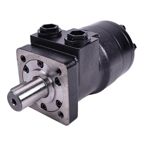 محرك هيدروليكي JZGRDN 4-Bolt 7.3 Cipr CM034P مع مفتاح عمود 0.25 بوصة، عمود مستدير 1 بوصة، منفذ NPT 1/2 بوصة، 7.3 CIR in Kuwait