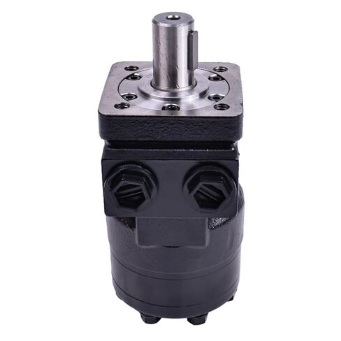 محرك هيدروليكي JZGRDN 4-Bolt 7.3 Cipr CM034P مع مفتاح عمود 0.25 بوصة، عمود مستدير 1 بوصة، منفذ NPT 1/2 بوصة، 7.3 CIR in Kuwait