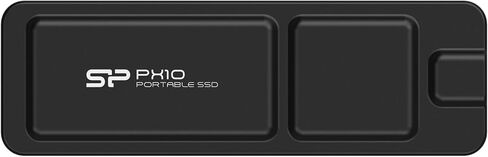 Silicon Power 512GB PX10 USB-C 3.2 Gen 2 Portable SSD w/Type-C USB Dongle (Black) in Kuwait