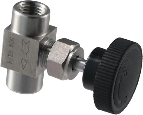 NPT Valves 304 Stainless Steel NPT Female Needle for Valve Flow Control Water Gas Oil (NPT 1/4) in Saudi Arabia