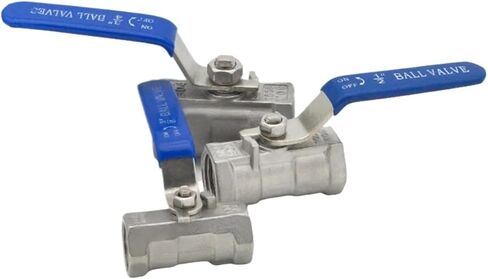 YQBS Ball Valve 304 Stainless Steel on off 1/4" 3/8" 1/2" 3/4" 1"Female Thread(DN10) in Saudi Arabia