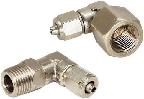 Pneumatic Rotary Fittings Air Fitting Male To Female Quick Hose Tube Connectors ﻿(OD6mm-3I8,PL (360rotate)) in Saudi Arabia
