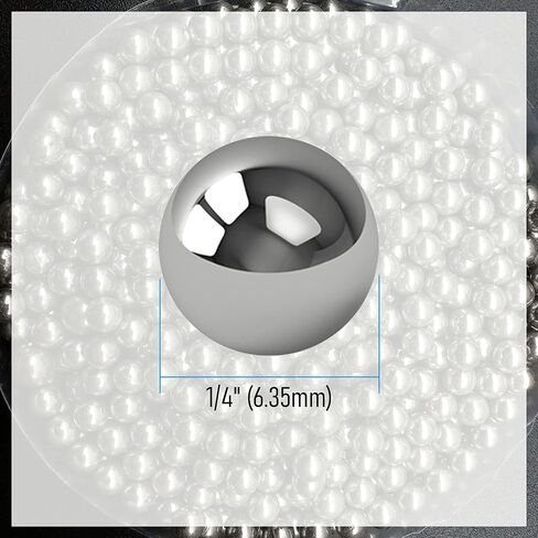 100 PCS 1/4"(6.35 mm) Bearing Balls 316L Stainless Steel Solid Ball Bearing G100 Precision Ball in Saudi Arabia