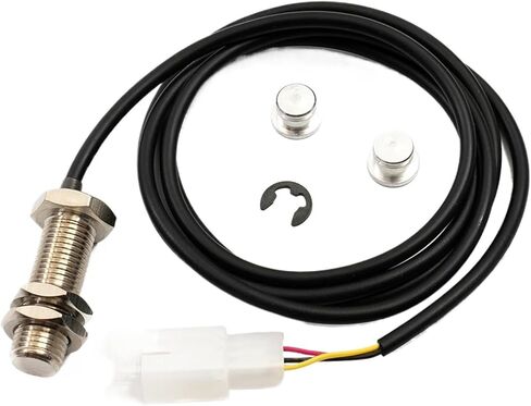 2X Magnets Odometer Sensor Cable Digital for Motorcycle Speedometer Tachometer 1.5m Cable 3-pin Useful in Saudi Arabia