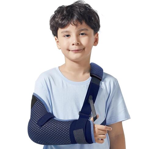 Velpeau Kids Arm Sling الكتف منع الحركة مع حزام الخصر، تصميم جيد التهوية وقابل للتنفس، دعامة دعم الذراع للأطفال والأولاد والبنات (نسخة شبكية للأطفال - اليد اليسرى، X-Small) in Saudi Arabia