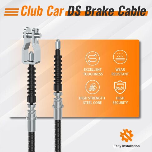 مجموعة كابلات فرامل سيارة النادي، كابلات فرامل عربة الجولف لسيارة Club Car DS 2000-Up، كابلات جانبية للسائق والركاب، OEM # 1020221-01، 102022101 in Kuwait