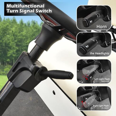 المصباح الخلفي لعربة الجولف LED مناسب لـ EZGO RXV 2016+ الغاز والكهرباء، مجموعة مصابيح عربة الجولف الفاخرة 12 فولت مع مجموعات إشارات الانعطاف، وأضواء الفرامل، والقرن in Saudi Arabia
