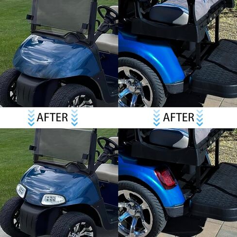 المصباح الخلفي لعربة الجولف LED مناسب لـ EZGO RXV 2016+ الغاز والكهرباء، مجموعة مصابيح عربة الجولف الفاخرة 12 فولت مع مجموعات إشارات الانعطاف، وأضواء الفرامل، والقرن in Saudi Arabia