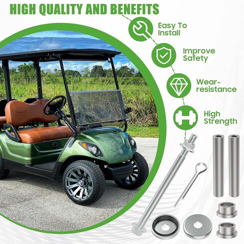 10L0L Golf Cart King Pin Spindle Knuckle Bushing Repair Kit for Yamaha G22 G29 Drive 2 Golf Cart, Replaces OEM Part# 2NL-23448-00-00, 90381-17067-00, 2NL-23517-00, 3JN-23517-00 in Kuwait
