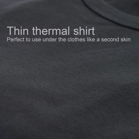 Mens Thermal Long Johns Lightweight Base Layer Shirts Soft Cotton Blend Warm Underwear for Winter in Saudi Arabia