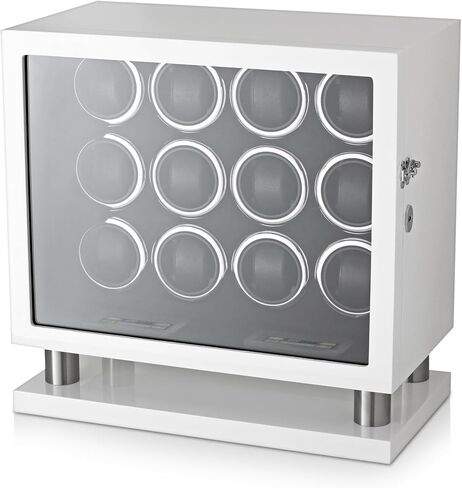 Leader WATCH WINDERS 12 Watch Winder for Automatic Watches with LED Light and LCD Touchscreen Control (Carbon) in Saudi Arabia