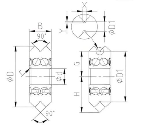 RM3-2RS, VW3, W3 V-Groove CNC Radial Ball Bearing 12mm by SpinCo Bearing in Saudi Arabia