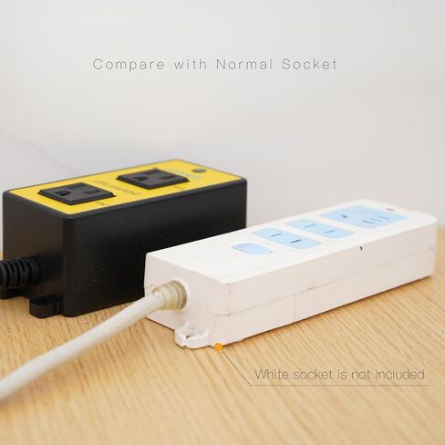 Automatic Vacuum Switch for Power Tool & Table Saw – Load Sensing Remote Control Outlet with 2 Outlets: Tool Plugs into One, Dust Collector Auto-On/Off When Tool Runs (1s Delay On / 7s Delay Off) in Saudi Arabia