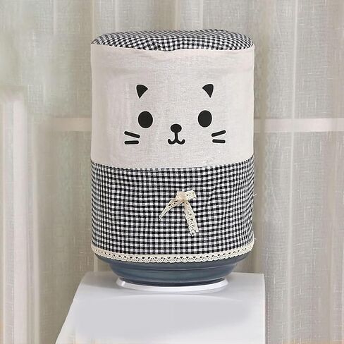 Water Dispenser Barrel Dust Cover, Dust Proof Fabric Bucket Covers Carboy Cover Cute Cat Pattern Fabric Dust Proof Cover for Water Cooler Water Cooler Jug Cover Reusable Water Cooler Bottle Covers in Saudi Arabia