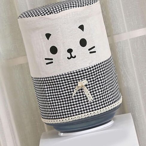 Water Dispenser Barrel Dust Cover, Dust Proof Fabric Bucket Covers Carboy Cover Cute Cat Pattern Fabric Dust Proof Cover for Water Cooler Water Cooler Jug Cover Reusable Water Cooler Bottle Covers in Saudi Arabia