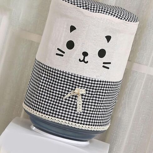 Water Dispenser Barrel Dust Cover, Dust Proof Fabric Bucket Covers Carboy Cover Cute Cat Pattern Fabric Dust Proof Cover for Water Cooler Water Cooler Jug Cover Reusable Water Cooler Bottle Covers in Saudi Arabia