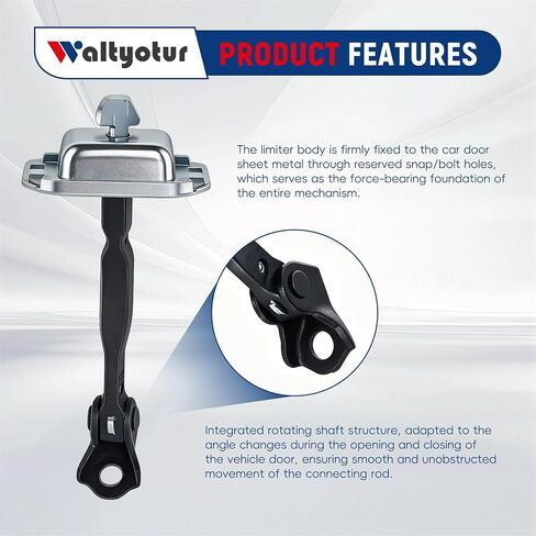 Door Check Strap Stopper Jam Hinge Driver Front LH Left or RH Right Replacement for Corolla 2003-2009 Matrix Prius Pontiac Vibe Replace 68620-02061 in Saudi Arabia