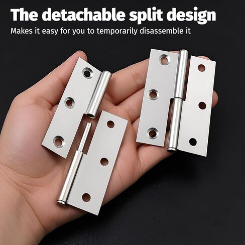 2 قطع الفولاذ المقاوم للصدأ رفع قبالة المفصلات 3 بوصة اليد اليمنى انفصال صغير رفع قبالة المفصلي زلة المفصلي العلم المفصلي ارتفاع بعقب مجلس الوزراء مفصلات الأبواب مع مسامير in Kuwait