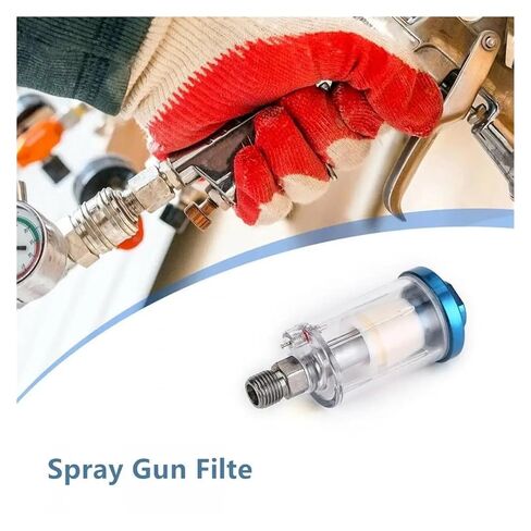 1/2/4PCS Filter Element Oil-Water Separator Pneumatic Spray Gun Small Water Grid Small air Filter G1/4 Suitable for Compressor Spray Painting(Style A 4pcs) in Saudi Arabia
