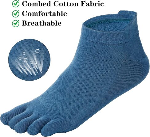 4 Pairs Toe Socks, Toe Shoes for Women Toes Topper Sock Women Barefoot Socks No Show Running Five Finger Stockings Low Cut Athletic 4 Colors Cotton Stockings in Saudi Arabia