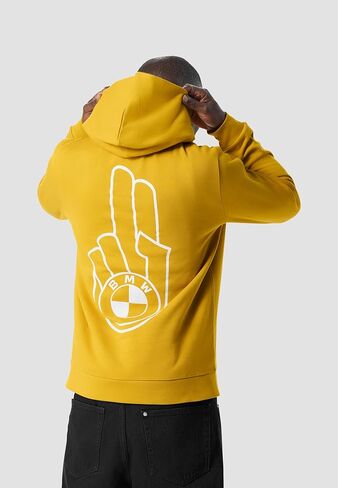 BMW Core Reverse Verlässlich Hoodie – 100% Organic Cotton Heavyweight, Unisex Fit, Front & Back Logo in Saudi Arabia