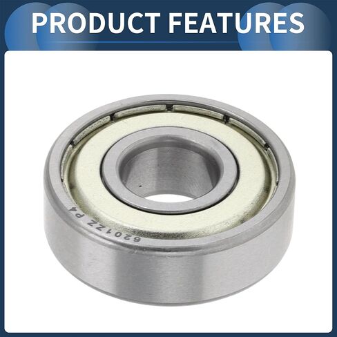 6201ZZ Deep Groove Ball Bearings P4 12x32x10mm Car Lubricated Bearings Silver Tone Double Metal Seal in Saudi Arabia