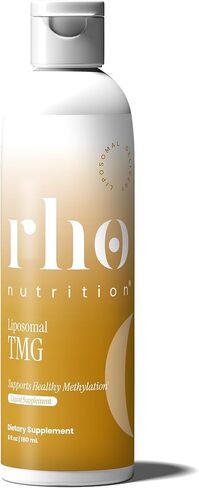Rho Nutrition Liposomal TMG - مكمل ثلاثي ميثيل جليسين السائل عالي الامتصاص - يدعم الميثيل، واستقلاب الهوموسيستين، ووظيفة الكبد، والأداء الرياضي، والانتعاش، والطاقة الأيضية in Saudi Arabia