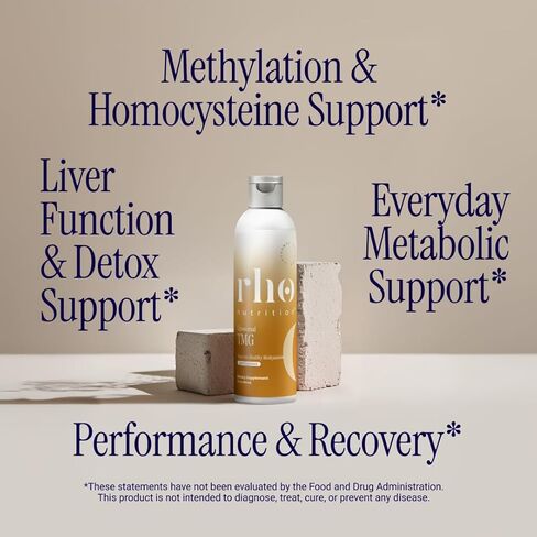 Rho Nutrition Liposomal TMG - مكمل ثلاثي ميثيل جليسين السائل عالي الامتصاص - يدعم الميثيل، واستقلاب الهوموسيستين، ووظيفة الكبد، والأداء الرياضي، والانتعاش، والطاقة الأيضية in Saudi Arabia