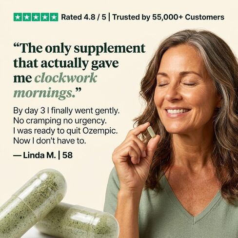 GLP-1 SOS™ Digestive Support for Ozempic Wegovy Mounjaro Users – Constipation, Sulfur Burps, Fatigue – Magnesium, Ginger, Probiotics, B12 – 60 Capsules in Saudi Arabia