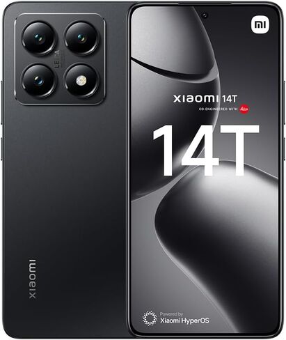 Xiaomi 14T AI 5G (512GB+12GB) NFC Global ROM غير مقفل في جميع أنحاء العالم (لـ Tmobile Mint Tello Global) 50MP Triple Pro Leica Camera 6.67 "144MHz (Titan Gray) in Saudi Arabia