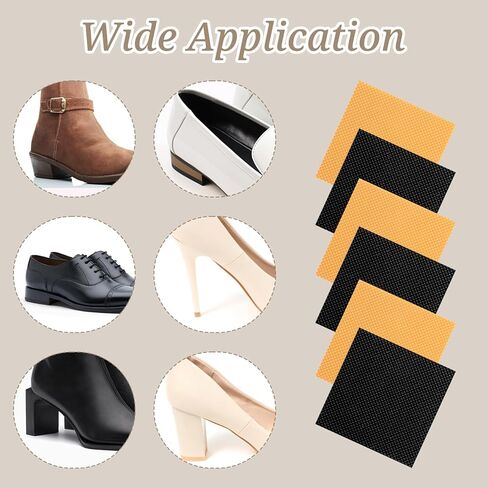 cobee 8 Pcs Square High Heels Patch, High Heel Replacement Tips Black Caps, Boot Shoe Repair Patch for Women Heels Tread Pad Non Slip Heel Protectors in Saudi Arabia