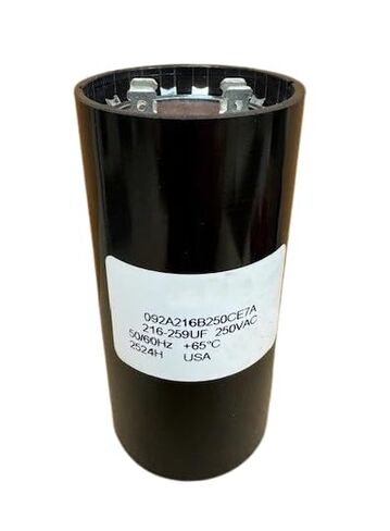 مكثف تشغيل المحرك EC1216C06SP موديل 091A216B250CE7A 092A216B250CE7A EC1216C06 216-259 MFD 216-259 فائق التوهج 220-250 فولت صنع في الولايات المتحدة الأمريكية in Kuwait