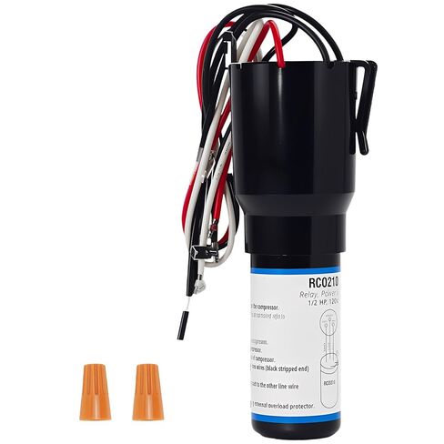 RCO210 3 في 1 استبدال مكثف البداية الصلبة - مجموعة التحميل الزائد لمرحل الحالة الصلبة وبدء تشغيل المكثف - 1/2 HP 120VAC in Saudi Arabia