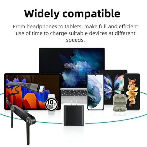كابل شاحن حامل غير مرئي 240 وات، لسلسلة iPhone 17 16 15 وSamsung Galaxy S25 S24 Ultra Etc، كابل شاحن حامل غير مرئي 2 في 1 بطول 5 أقدام مع حامل للمكتب in Kuwait