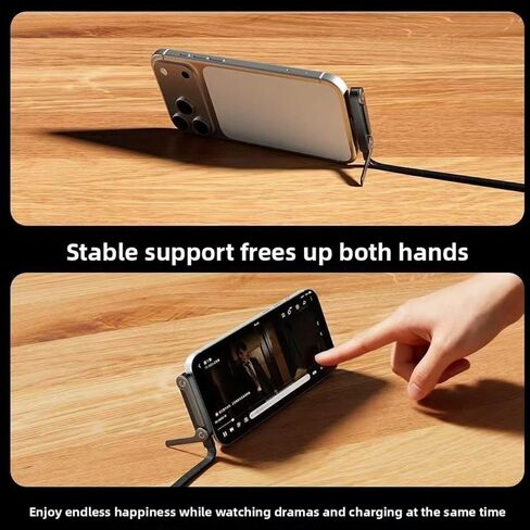 كابل شاحن حامل غير مرئي 240 وات، لسلسلة iPhone 17 16 15 وSamsung Galaxy S25 S24 Ultra Etc، كابل شاحن حامل غير مرئي 2 في 1 بطول 5 أقدام مع حامل للمكتب in Kuwait