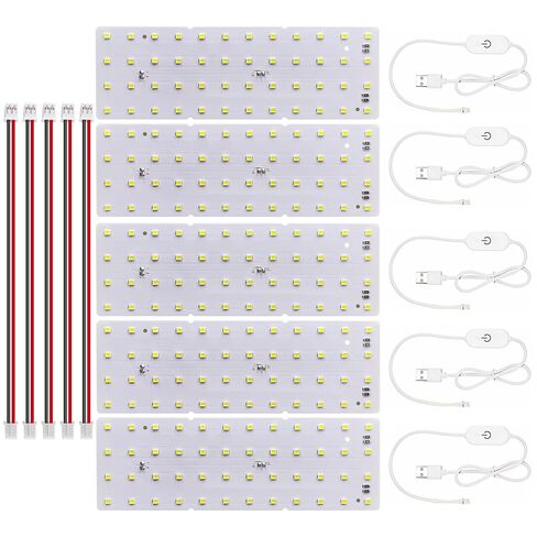 5 قطعة مجموعة لوحة الإضاءة الخلفية LED الليثوفان KC009 KC010 لمختبر بامبو H2C/X1/P2S/A1 لوحة إضاءة LED الخلفية أجزاء نموذج Makerworld USB ملحقات الطباعة ثلاثية الأبعاد نموذج الصورة صندوق إضاءة DIY in Kuwait