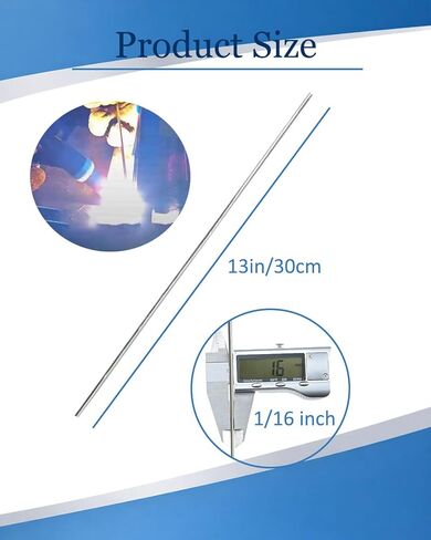 ER5356 Aluminum TIG Welding Rod 1/16" x 13", 25 Rods Aluminum Tig Filler Rod for 5xxx Series, DIY Repair & Fabrication Magnesium Alloy in Saudi Arabia