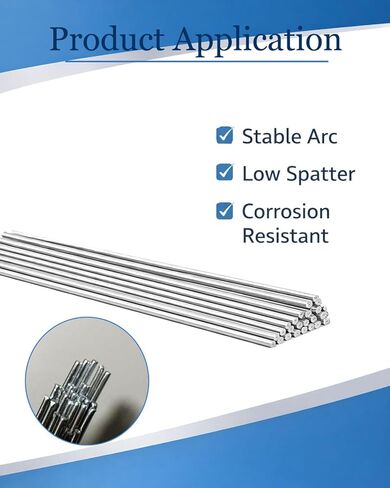 ER5356 Aluminum TIG Welding Rod 1/16" x 13", 25 Rods Aluminum Tig Filler Rod for 5xxx Series, DIY Repair & Fabrication Magnesium Alloy in Saudi Arabia