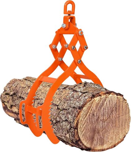 28inch Log Tongs, Log Grapple for Logging Tongs, Swivel Steel Skidding Tongs, 4 Claw Timber Claw Hook Eagle Claws Design Log Lifting Tongs for for Tractors, ATVs, Trucks, Forklifts 2700LBS Capacity in Saudi Arabia