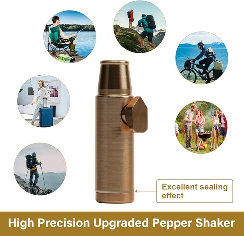 3Pack Mini ZYCEHO Pepper Shaker, Compatible Salt Pepper Shakers, Leak Proof Premium Metal Kitchen Spice Bottles, Portable Camping,Kitchen Accessories in Saudi Arabia