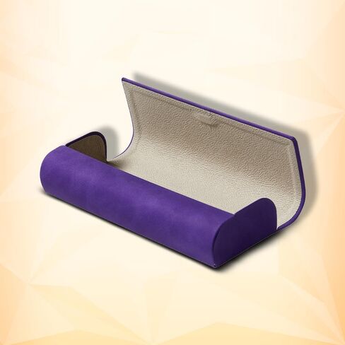 Minimalist Rectangle Glasses Case – Slim Hard Shell PU Leather Eyewear Holder with Magnetic Closure in Saudi Arabia