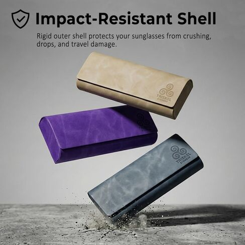 Minimalist Rectangle Glasses Case – Slim Hard Shell PU Leather Eyewear Holder with Magnetic Closure in Saudi Arabia