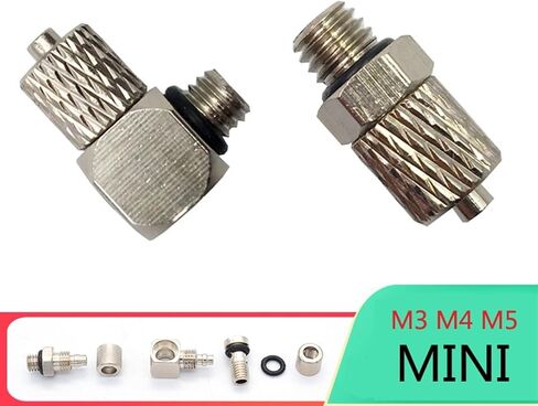 5Pcs Male Thread M3 M4 M5 M6 Air Tube 3mm 4mm 6mm OD Mini Pneumatic Pipe Connector Screw Through Quick Fitting Fast Twist Joint(WX-KPL3-M5) in Saudi Arabia