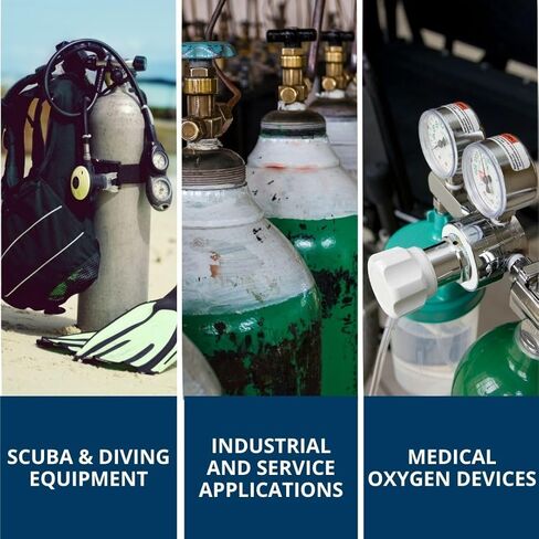 MCG 111 Oxygen-Compatible Grease - 5g Tube - Fluorinated Grease PFPE/PTFE, −60 °C to 230 °C, Oxygen-Safe Lubricant for Scuba Regulators, Dive Equipment, Valves, O-Rings. in Saudi Arabia