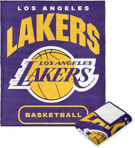 NORTHWEST NBA Los Angeles Lakers Silk Touch Throw Blanket, 50" x 60", High Block in Saudi Arabia